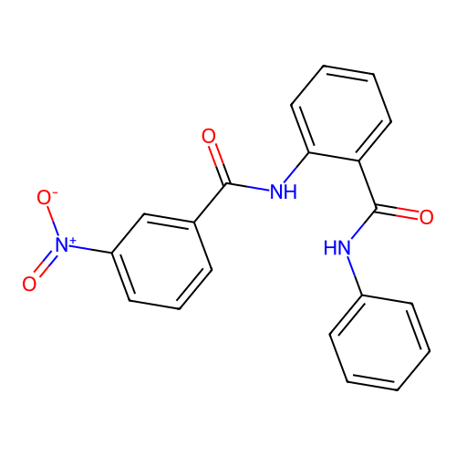 2-[(3-nitrobenzoyl)amino]-N-phenylbenzamide structure