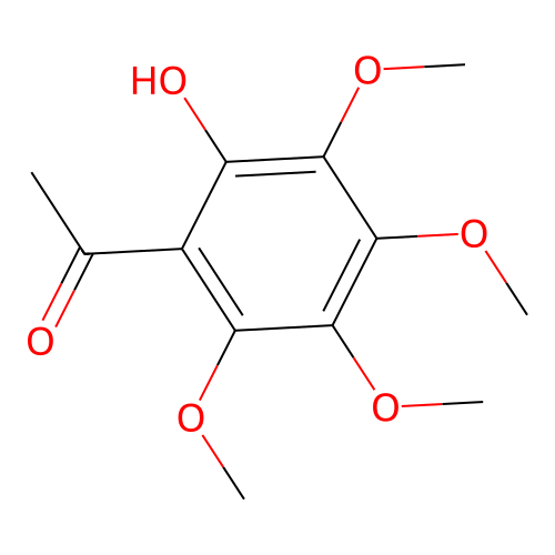 2-Hydroxyl-tetramethoxy-acetophenone structure