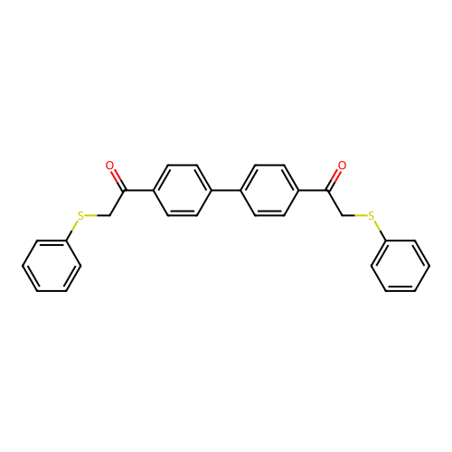 1,1'-Biphenyl-4,4'-diylbis[2-(phenylsulfanyl)ethanone] structure