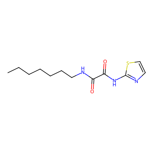 N-Heptyl-N'-thiazol-2-YL-oxalamide structure