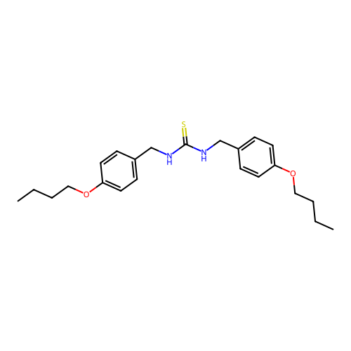 1,3-Bis(4-butoxybenzyl)thiourea structure