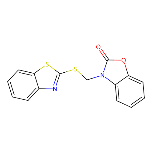 3-(1,3-Benzothiazol-2-ylsulfanylmethyl)-1,3-benzoxazol-2-one structure