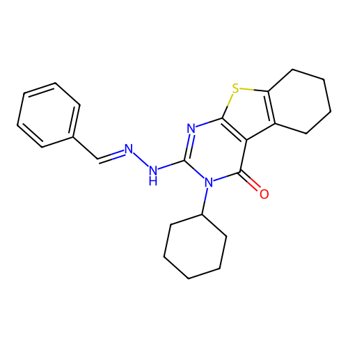 C23H26N4OS structure