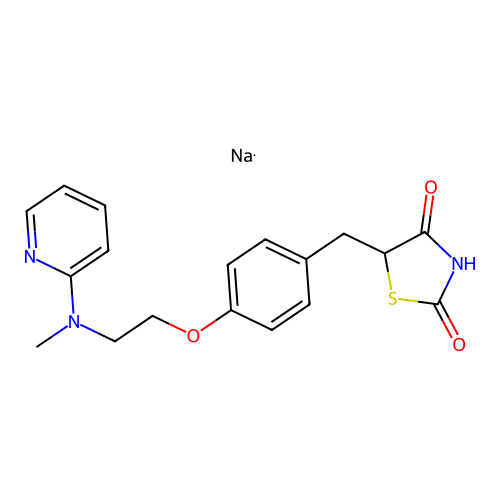 Rosiglitazonesodium structure