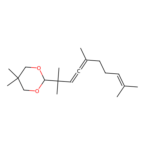 5,5-Dimethyl-2-(2,5,9-trimethyldeca-3,4,8-trien-2-yl)-1,3-dioxane structure
