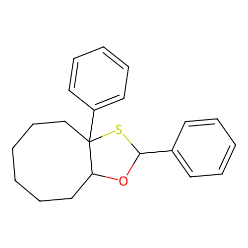 2,3a-Diphenyloctahydrocycloocta[d][1,3]oxathiole structure