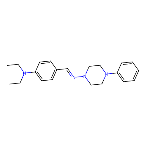 N-(4-(Diethylamino)benzylidene)-4-phenyl-1-piperazinamine structure