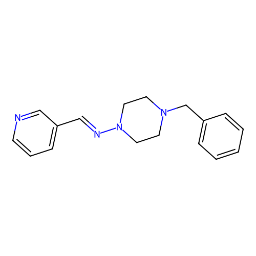 (4-Benzyl-piperazin-1-yl)-pyridin-3-ylmethylene-amine structure