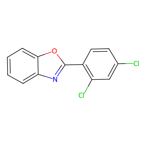2-(2,4-Dichlorophenyl)-1,3-benzoxazole structure
