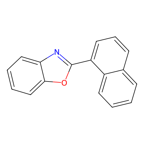 2-(1-Naphthyl)benzoxazole structure
