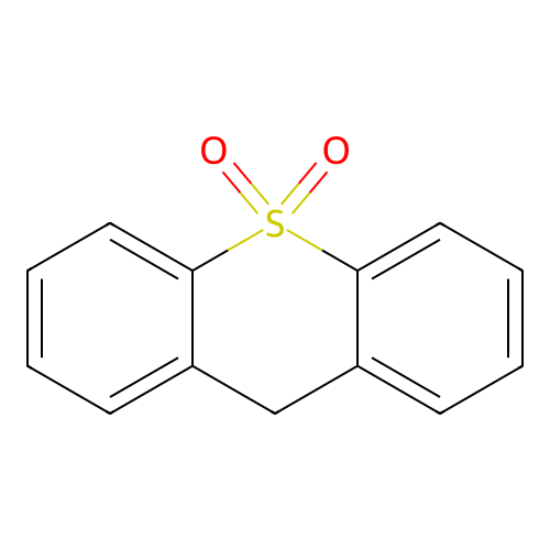 Thioxanthene, 10,10-dioxide structure