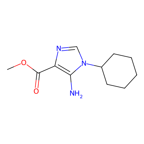 Methyl 5-amino-1-cyclohexyl-1H-imidazole-4-carboxylate structure