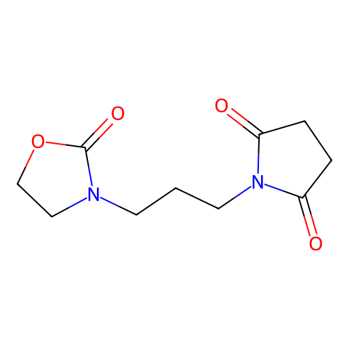 3-[3-Succinimidopropyl]-2-oxazolidinone structure
