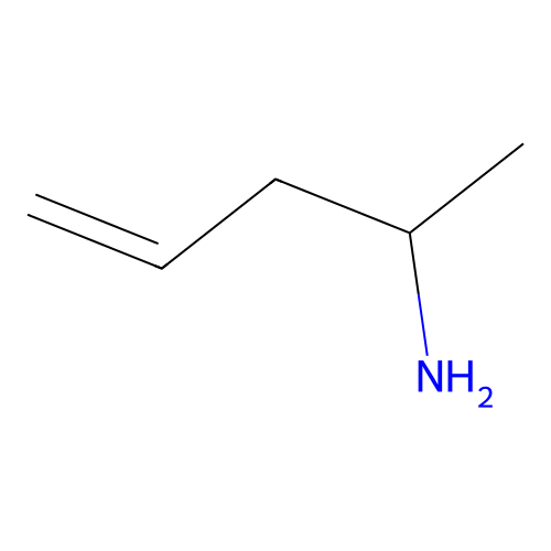 Pent-4-en-2-amine structure