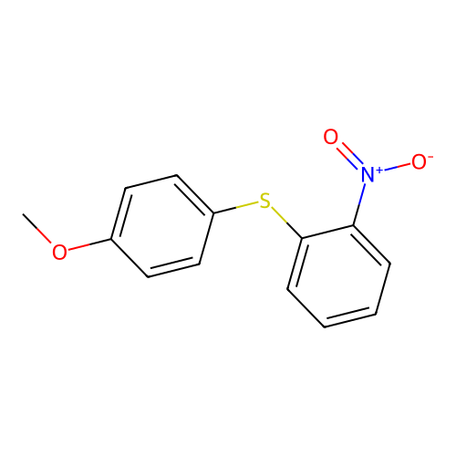 2-Nitrophenyl 4-methoxyphenyl sulfide structure