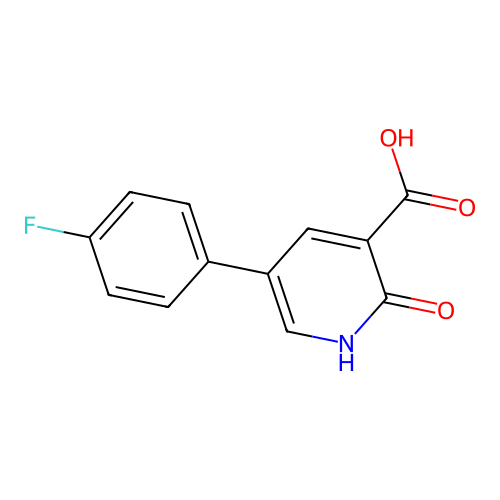 5-(4-Fluorophenyl)-2-hydroxynicotinic acid structure