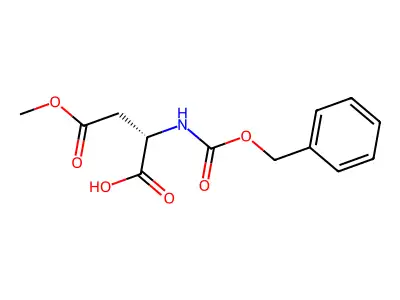 N-Benzyloxycarbonyl-L-aspartic acid 4-methyl ester structure