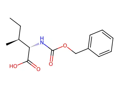 N-benzyloxycarbonyl-L-isoleucine structure