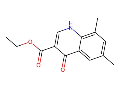 Ethyl 4-hydroxy-6,8-dimethylquinoline-3-carboxylate structure