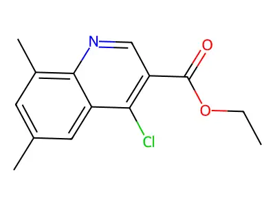 Ethyl 4-chloro-6,8-dimethylquinoline-3-carboxylate structure