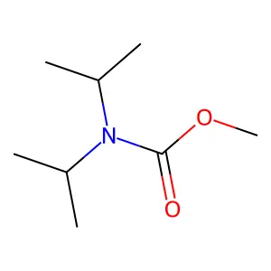 Carbamic acid, bis(1-methylethyl)-, methyl ester structure