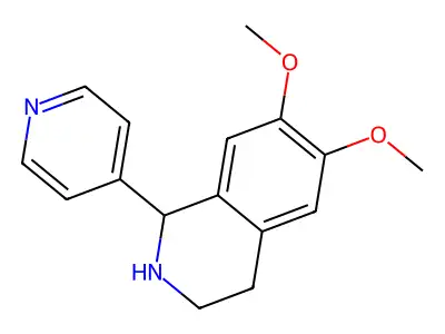 6,7-Dimethoxy-1-(pyridin-4-yl)-1,2,3,4-tetrahydroisoquinoline structure