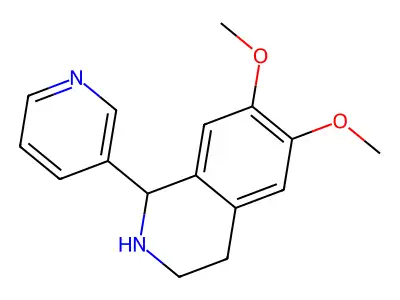 6,7-Dimethoxy-1-(pyridin-3-yl)-1,2,3,4-tetrahydroisoquinoline structure