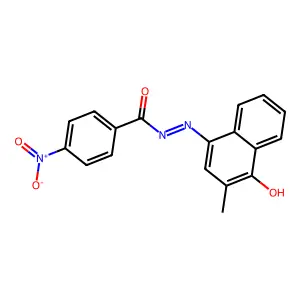 Menadione mono-p-nitrobenzoylhydrazone structure