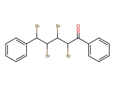 1-Pentanone, 2,3,4,5-tetrabromo-1,5-diphenyl- structure
