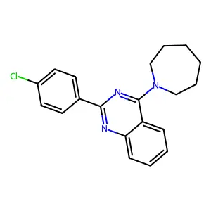 4-(Azepan-1-yl)-2-(4-chlorophenyl)quinazoline structure