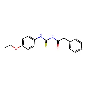 N-[(4-ethoxyphenyl)carbamothioyl]-2-phenylacetamide structure