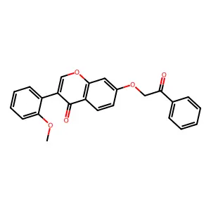 3-(2-methoxyphenyl)-7-(2-oxo-2-phenylethoxy)-4H-chromen-4-one structure