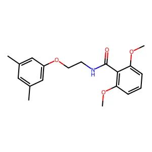N-[2-(3,5-dimethylphenoxy)ethyl]-2,6-dimethoxybenzamide structure