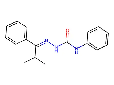 1-[(2-Methyl-1-phenylpropylidene)amino]-3-phenylurea structure