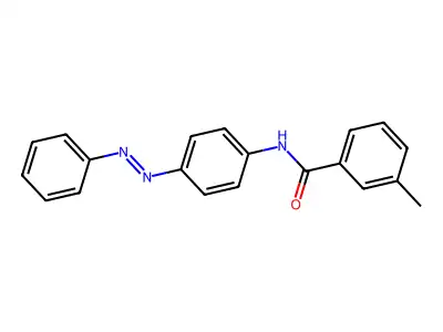 Benzamide, 3-methyl-N-[4-(2-phenyldiazenyl)phenyl]- structure