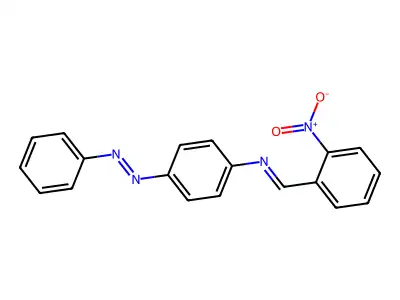 Benzenamine, N-[(2-nitrophenyl)methylene]-4-(2-phenyldiazenyl)- structure