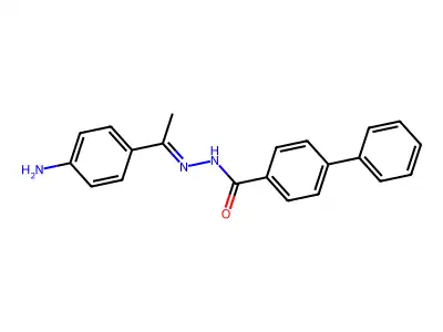 N'-[(E)-1-(4-Aminophenyl)ethylidene][1,1'-biphenyl]-4-carbohydrazide structure