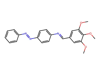 4-(phenyldiazenyl)-N-(3,4,5-trimethoxybenzylidene)aniline structure
