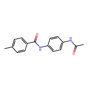 N-[4-(乙酰氨基)苯基]-4-甲基苯甲酰胺 structure