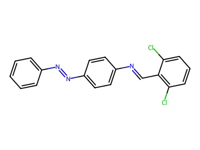 Benzenamine, N-[(2,6-dichlorophenyl)methylene]-4-(2-phenyldiazenyl)- structure
