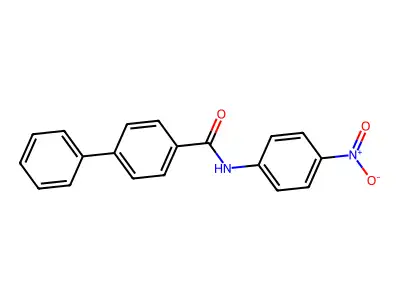 N-(4-nitrophenyl)-4-biphenylcarboxamide structure