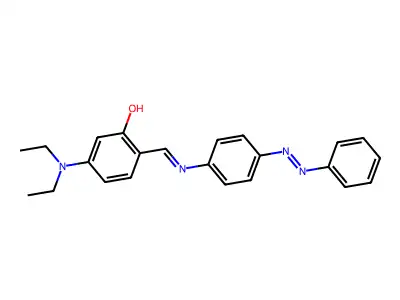 5-(Diethylamino)-2-({[4-(phenyldiazenyl)phenyl]imino}methyl)phenol structure