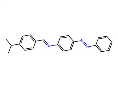 Benzenamine, N-[[4-(1-methylethyl)phenyl]methylene]-4-(2-phenyldiazenyl)- structure
