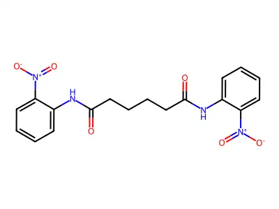 N(1),N(6)-Bis(2-nitrophenyl)hexanediamide structure