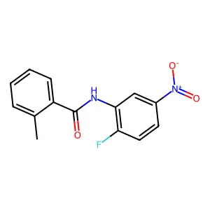 N-(2-氟-5-硝基苯基)-2-甲基苯甲酰胺 structure