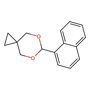 6-Naphthalen-1-yl-5,7-dioxaspiro[2.5]octane structure