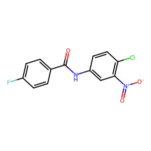 N-(4-chloro-3-nitrophenyl)-4-fluorobenzamide structure