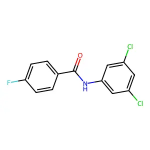 N-(3,5-dichlorophenyl)-4-fluorobenzamide structure