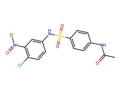 N-(4-(((4-Chloro-3-nitrophenyl)amino)sulfonyl)phenyl)ethanamide structure