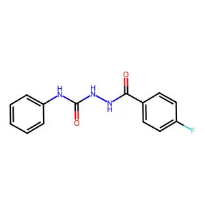 2-(4-fluorobenzoyl)-N-phenylhydrazinecarboxamide structure